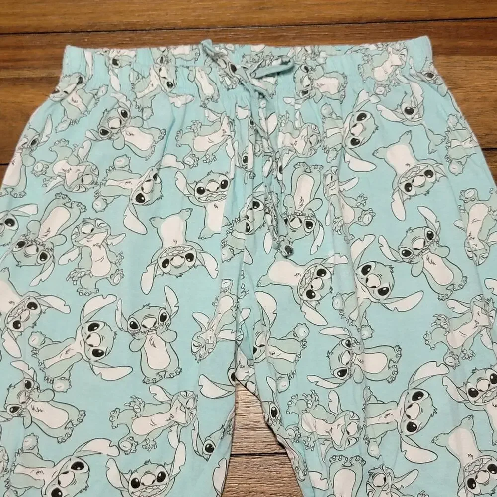 Disney All-Over Stitch Blue PJ / Lounge Pants - Size 1XL - Picture 2 of 5